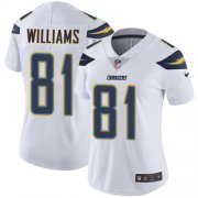 Wholesale Cheap Nike Chargers #81 Mike Williams White Women's Stitched NFL Vapor Untouchable Limited Jersey