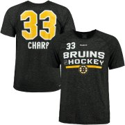 Wholesale Cheap Boston Bruins #33 Zdeno Chara Reebok Center Ice Freeze Supremium Name & Number T-Shirt Black