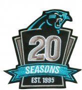 Wholesale Cheap Stitched NFL Carolina Panthers 1995-2014 20TH Season Jersey Patch