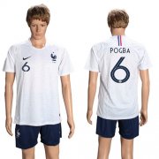 Wholesale Cheap France #6 Pogba Away Soccer Country Jersey