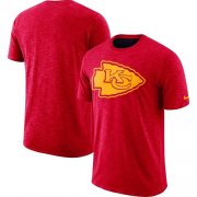 Wholesale Cheap Men's Kansas City Chiefs Nike Red Sideline Cotton Slub Performance T-Shirt