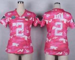 Wholesale Cheap Nike Falcons #2 Matt Ryan Pink Women's Stitched NFL Elite Camo Fashion Jersey