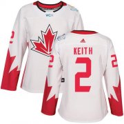 Wholesale Cheap Team Canada #2 Duncan Keith White 2016 World Cup Women's Stitched NHL Jersey