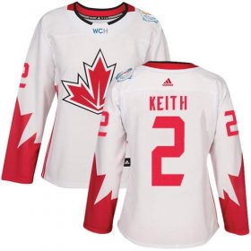 Wholesale Cheap Team Canada #2 Duncan Keith White 2016 World Cup Women\'s Stitched NHL Jersey