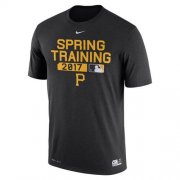 Wholesale Cheap Men's Pittsburgh Pirates Nike Black Authentic Collection Legend Team Issue Performance T-Shirt