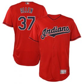 Wholesale Cheap Indians #37 Cody Allen Red Flexbase Authentic Collection Stitched MLB Jersey
