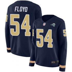 Wholesale Cheap Nike Rams #54 Leonard Floyd Navy Blue Team Color Women\'s Stitched NFL Limited Therma Long Sleeve Jersey