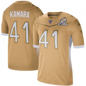 Wholesale Cheap New Orleans Saints #41 Alvin Kamara Nike 2020 NFC Pro Bowl Game Jersey Gold