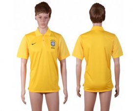 Wholesale Cheap Brazil Blank Yellow Polo Shirts