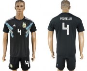 Wholesale Cheap Argentina #4 Pezzella Away Soccer Country Jersey