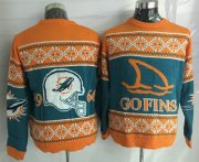 Wholesale Cheap Nike Dolphins Men's Ugly Sweater