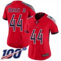 Wholesale Cheap Nike Titans #44 Vic Beasley Jr Red Women's Stitched NFL Limited Inverted Legend 100th Season Jersey