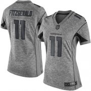 Wholesale Cheap Nike Cardinals #11 Larry Fitzgerald Gray Women's Stitched NFL Limited Gridiron Gray Jersey