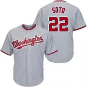 Wholesale Cheap Nationals #22 Juan Soto Grey New Cool Base Stitched MLB Jersey