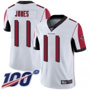 Wholesale Cheap Nike Falcons #11 Julio Jones White Men's Stitched NFL 100th Season Vapor Limited Jersey