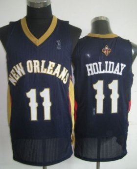 Wholesale Cheap New Orleans Pelicans #11 Jrue Holiday Navy Blue Swingman Jersey