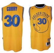Wholesale Cheap Golden State Warriors #30 Stephen Curry ABA Hardwood Classic Swingman Yellow Jersey