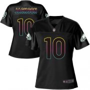 Wholesale Cheap Nike Eagles #10 DeSean Jackson Black Women's NFL Fashion Game Jersey