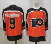 Wholesale Cheap Men's Philadelphia Flyers #9 Ivan Provorov Orange Adidas 2020-21 Stitched NHL Jersey