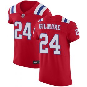 Wholesale Cheap Nike Patriots #24 Stephon Gilmore Red Alternate Men\'s Stitched NFL Vapor Untouchable Elite Jersey