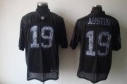 Wholesale Cheap Sideline Black United Cowboys #19 Miles Austin Black Stitched NFL Jersey