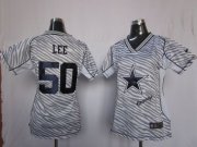 Wholesale Cheap Nike Cowboys #50 Sean Lee Zebra Women's Stitched NFL Elite Jersey