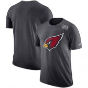 Wholesale Cheap NFL Men's Arizona Cardinals Nike Anthracite Crucial Catch Tri-Blend Performance T-Shirt
