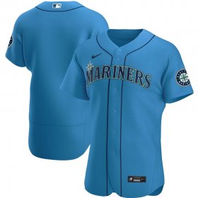 Wholesale Cheap Seattle Mariners Men\'s Nike Royal Alternate 2020 Authentic Official Team MLB Jersey