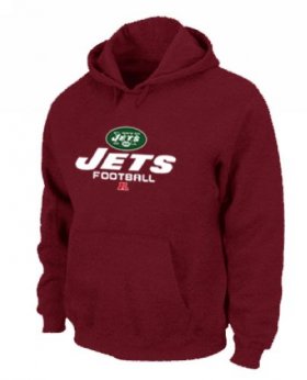 Wholesale Cheap New York Jets Critical Victory Pullover Hoodie Red