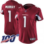 Wholesale Cheap Nike Cardinals #1 Kyler Murray Red Team Color Women's Stitched NFL 100th Season Vapor Limited Jersey