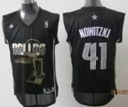 Wholesale Cheap Dallas Mavericks #41 Nowitzki 2011 Championships Commemorative Black Jersey