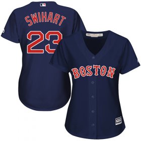 Wholesale Cheap Red Sox #23 Blake Swihart Navy Blue Alternate Women\'s Stitched MLB Jersey