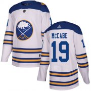 Wholesale Cheap Adidas Sabres #19 Jake McCabe White Authentic 2018 Winter Classic Stitched NHL Jersey