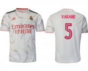 Wholesale Cheap Men 2021-2022 Club Real Madrid home aaa version white 5 Adidas Soccer Jersey