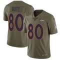 Wholesale Cheap Nike Broncos #80 Jake Butt Olive Men's Stitched NFL Limited 2017 Salute to Service Jersey
