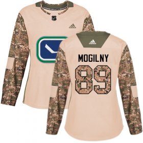 Wholesale Cheap Adidas Canucks #89 Alexander Mogilny Camo Authentic 2017 Veterans Day Women\'s Stitched NHL Jersey