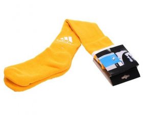 Wholesale Cheap Adidas Soccer Football Sock Yellow & White Font