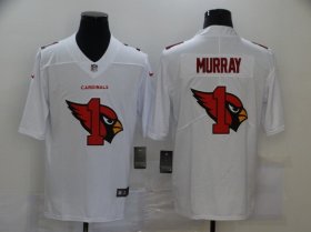 Wholesale Cheap Men\'s Arizona Cardinals #1 Kyler Murray White 2020 Shadow Logo Vapor Untouchable Stitched NFL Nike Limited Jersey