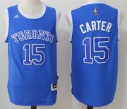 Wholesale Cheap Men's Toronto Raptors #15 Vince Carter Blue Stitched 2017 NBA Adidas Revolution 30 Swingman Jersey
