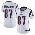 Wholesale Cheap Nike Patriots #87 Rob Gronkowski White Women's Stitched NFL Vapor Untouchable Limited Jersey