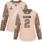 Cheap Adidas Lightning #2 Luke Schenn Camo Authentic 2017 Veterans Day Women's 2020 Stanley Cup Champions Stitched NHL Jersey