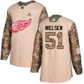 Wholesale Cheap Adidas Red Wings #51 Frans Nielsen Camo Authentic 2017 Veterans Day Stitched Youth NHL Jersey