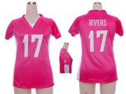 Wholesale Cheap Nike Chargers #17 Philip Rivers Pink Draft Him Name & Number Top Women's Stitched NFL Elite Jersey