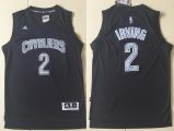 Wholesale Cheap Men's Cleveland Cavaliers #2 Kyrie Irving Black Diamond Stitched NBA Adidas Revolution 30 Swingman Jersey