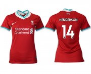 Wholesale Cheap Women 2020-2021 Liverpool home aaa version 14 red Soccer Jerseys