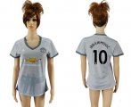 Wholesale Cheap Women's Manchester United #10 Ibrahimovic Sec Away Soccer Club Jersey