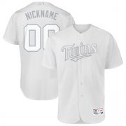 Wholesale Cheap Minnesota Twins Majestic 2019 Players' Weekend Flex Base Authentic Roster Custom Jersey White
