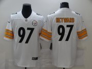 Wholesale Cheap Men's Pittsburgh Steelers #97 Cameron Heyward White 2017 Vapor Untouchable Stitched NFL Nike Limited Jersey