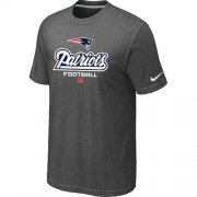 Wholesale Cheap Nike New England Patriots Critical Victory NFL T-Shirt Dark Grey