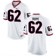 Wholesale Cheap Men's Georgia Bulldogs #62 Charley Trippi White Stitched College Football 2016 Nike NCAA Jersey